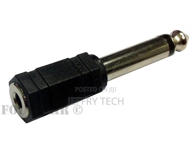 3.5mm 1/8" Stereo Female to 1/4" 6.35mm Mono Male Plug Audio