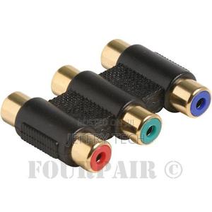 3 RCA Component Video Female Cable Coupler Extender Adapter - thumbnail 2