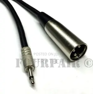 XLR 3-Pin Male to 3.5mm 1/8" Mono Plug Shielded Microphone M