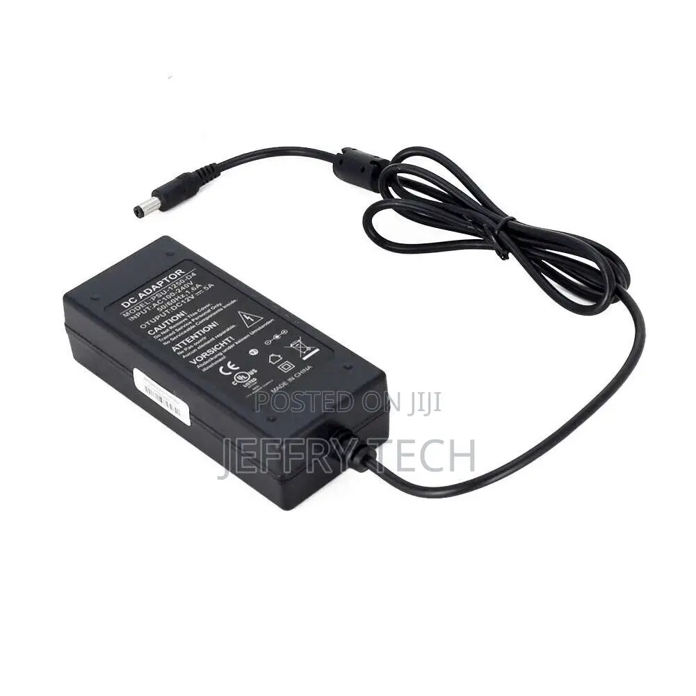 DC 12V 5A Power Supply Adapter Transformer 5.5mmx2.1mm LED C
