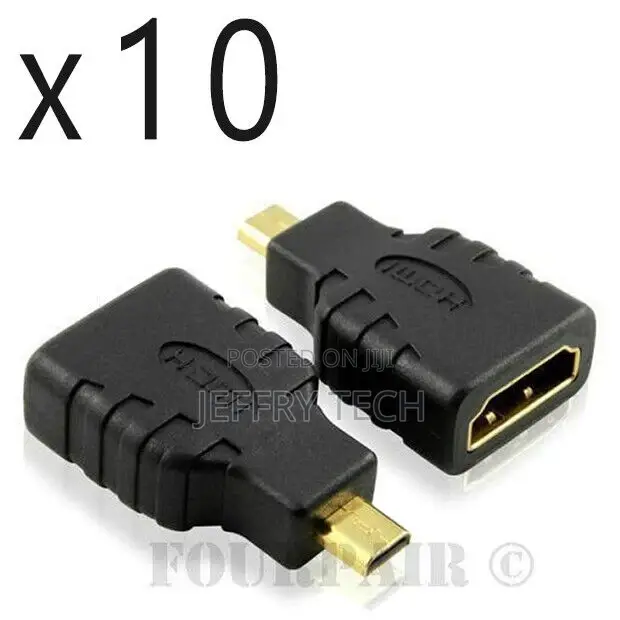10pcs Micro HDMI Male to HDMI Female Adapter Converter Gopro