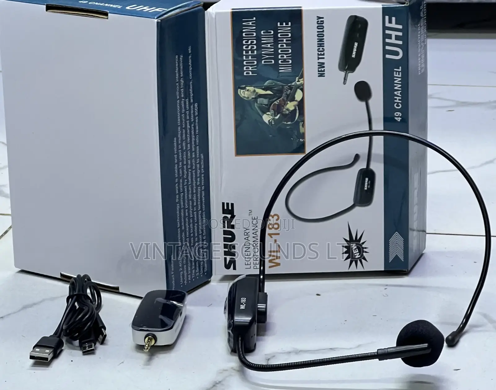 SHURE WL183 Headset Wireless Rechargeable Microphone