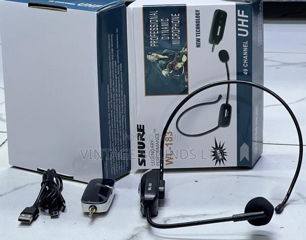 SHURE WL183 Headset Wireless Rechargeable Microphone - thumbnail 2