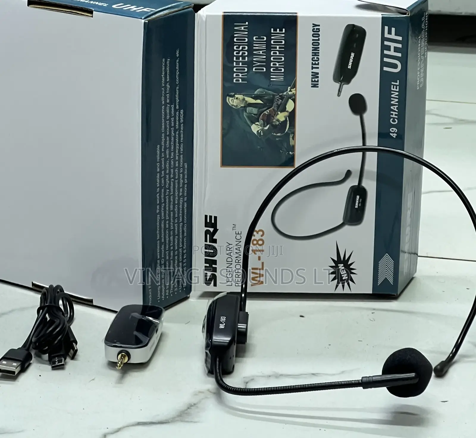 SHURE WL183 Headset Wireless Rechargeable Microphone