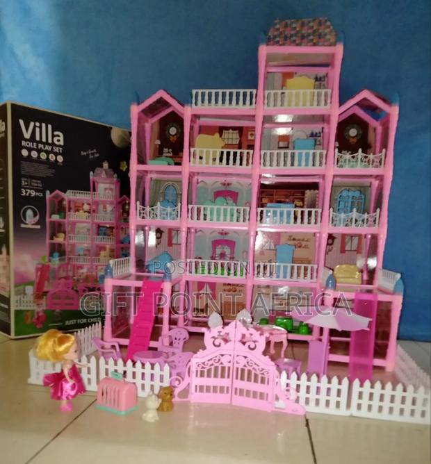 374 Pieces Doll House Play Set for Kids - thumbnail 2