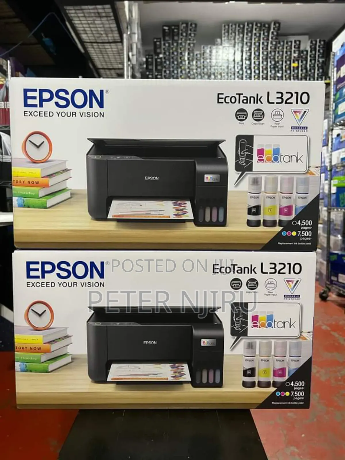 Epson Ecotank L3210 All-in-One Inkjet Printer Brandnew