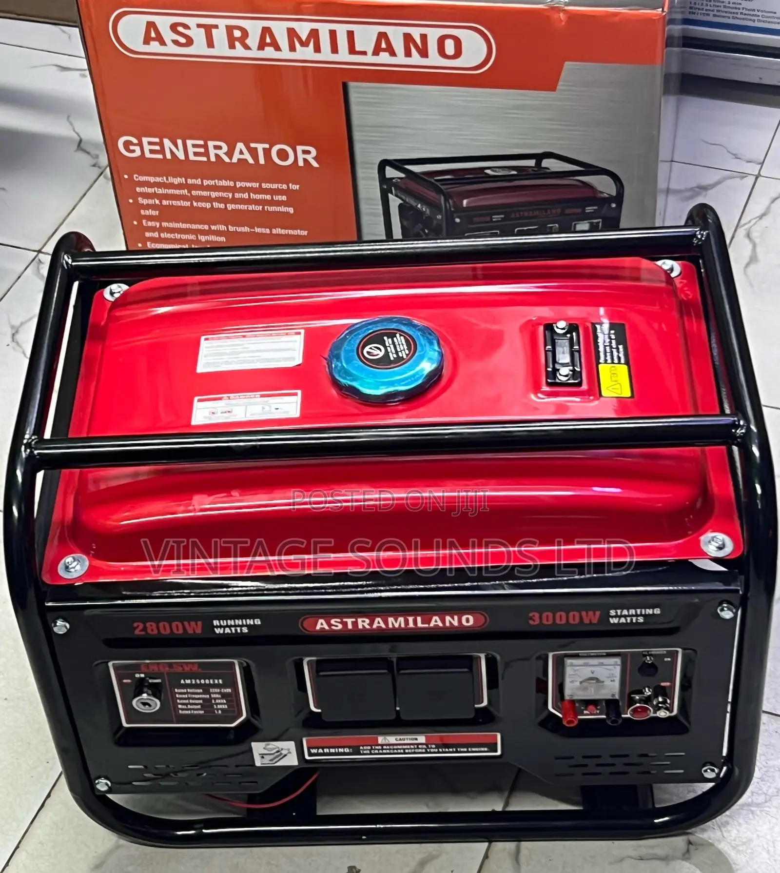 Astramilano Portable Power Generator 3000watts W/Key Start