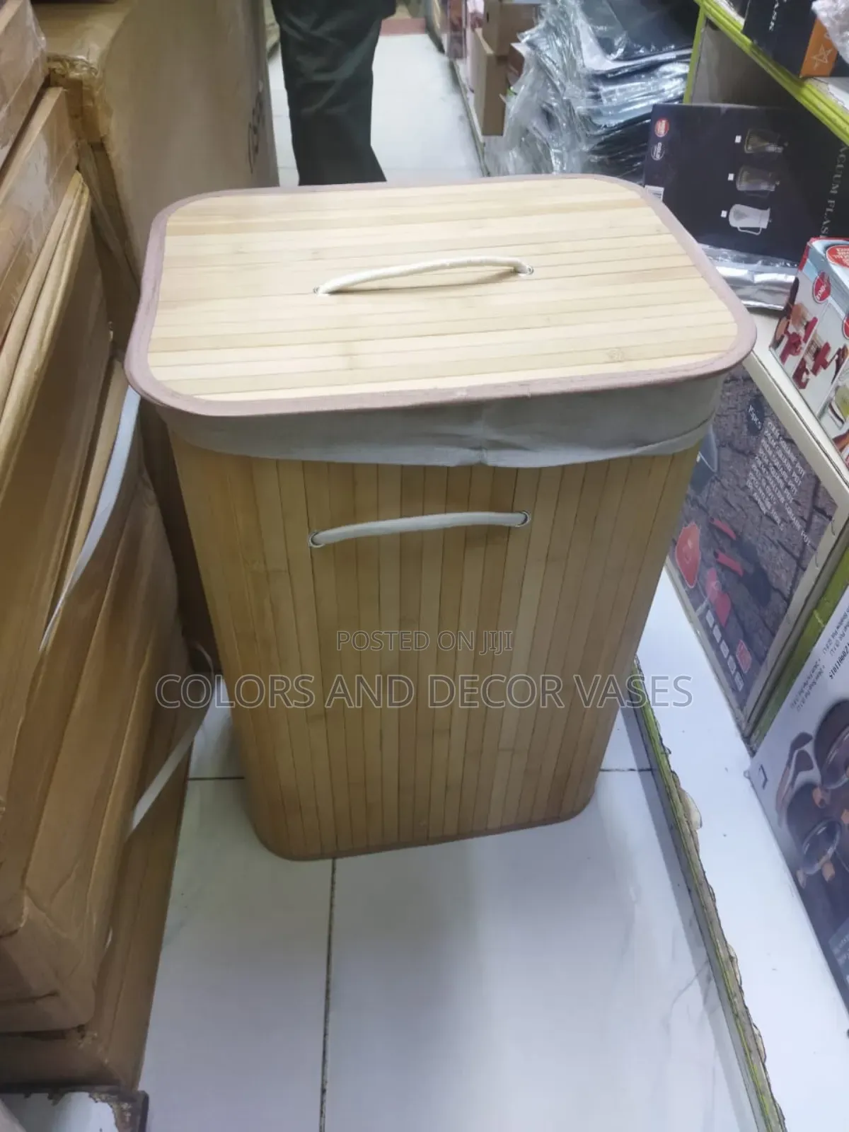 Wooden Laundry Basket KSH 