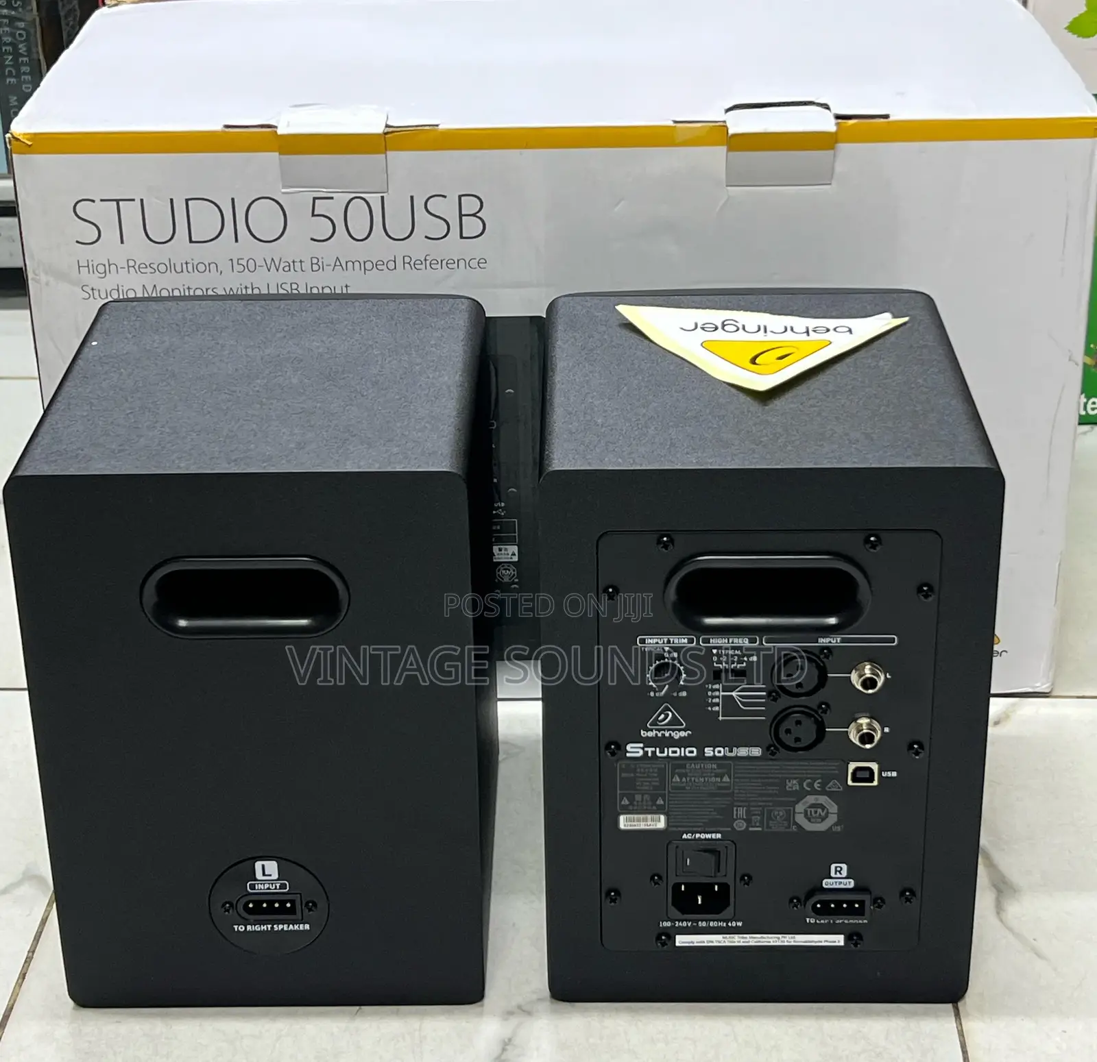 Studio 50usb's Ultra-Linear, 100W Digital Monitor Speakers