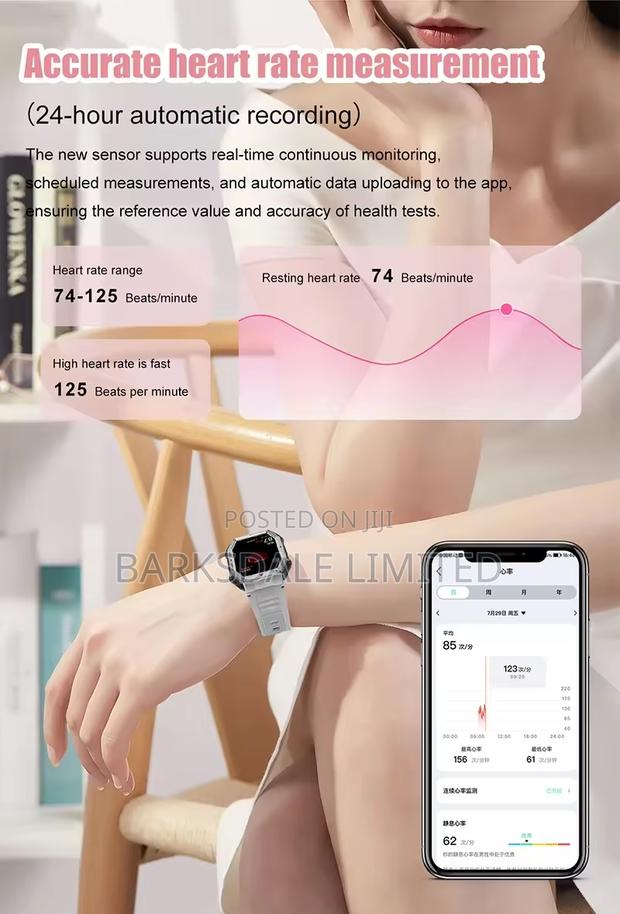 Smart Watch Android Men Women Bluetooth Smartwatch Waterproo - thumbnail 6