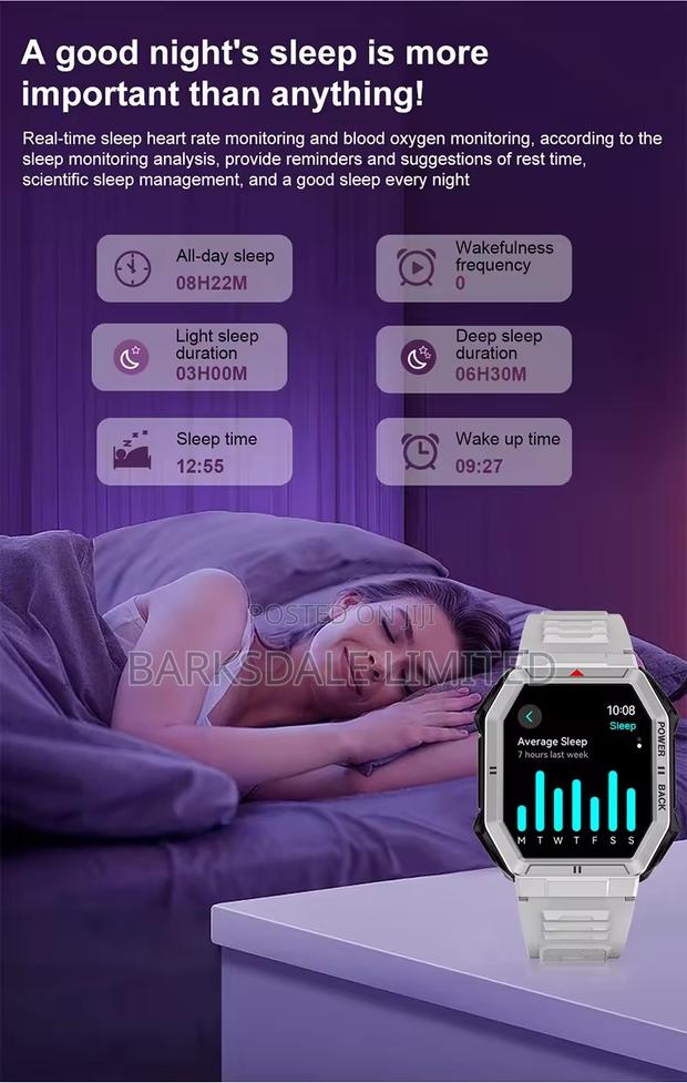 Smart Watch Android Men Women Bluetooth Smartwatch Waterproo - thumbnail 4