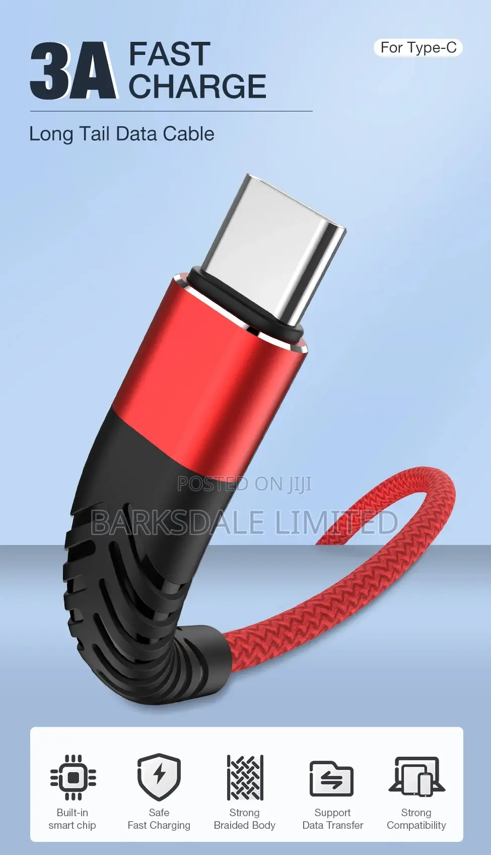 3M Charging Type C Data USB Fast Charger Cable Data Phone