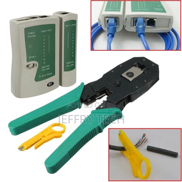 RJ45 CAT6 LAN Network Cable Tester Crimper Stripper Punch To