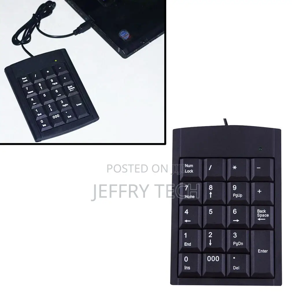 USB 19 Keys Numeric Number Num Pad Keypad Keyboard for Lapto