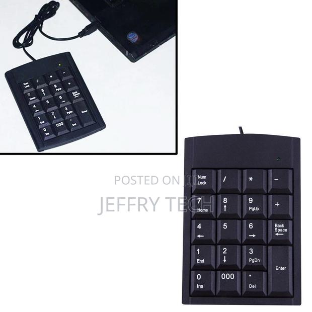USB 19 Keys Numeric Number Num Pad Keypad Keyboard for Lapto - thumbnail 2