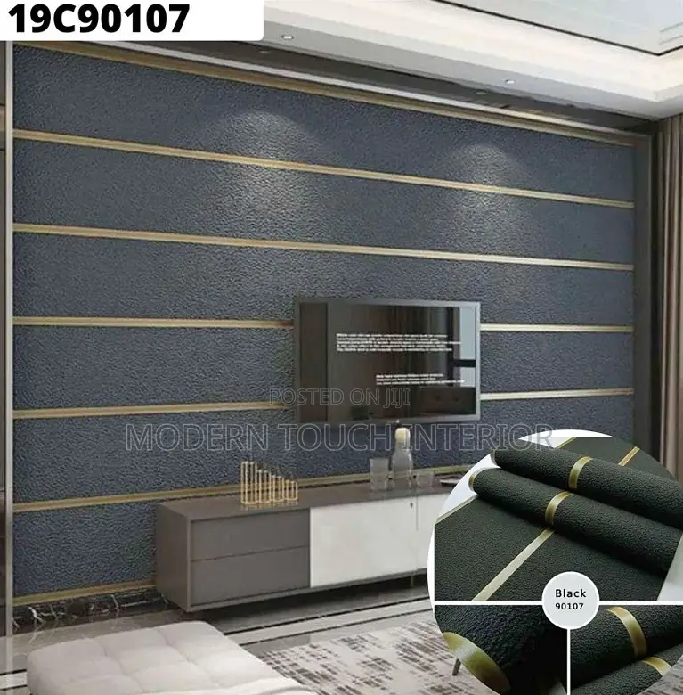 Black Lined Wallpaper