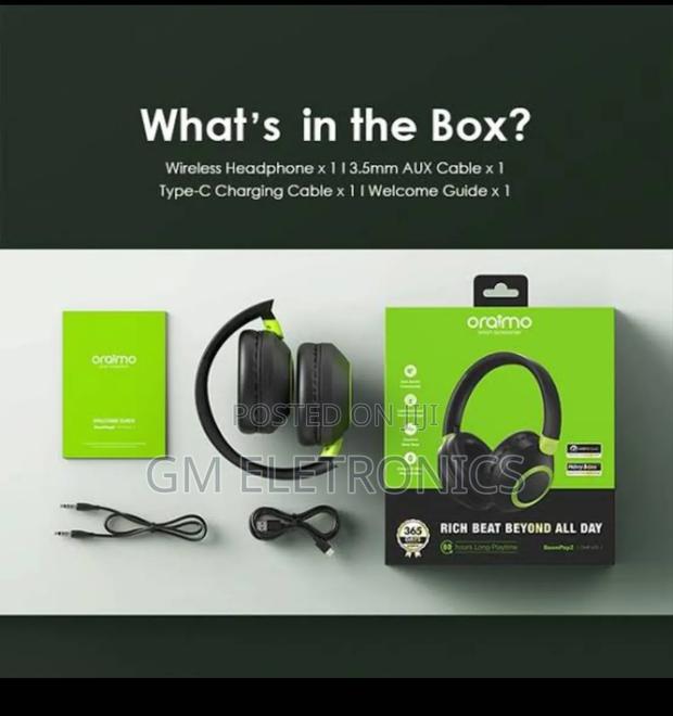 Oraimo Boompop2s ENC Over-Ear Wireless Headphones - thumbnail 3