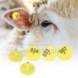Round Number Ear Tag Marker for Pig Sheep Cattle - 100pcs