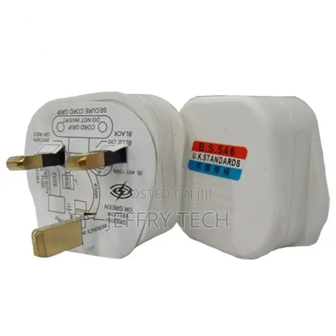 UK 3 Pins AC Electrical Rewireable Top Plug Fused Socket Out