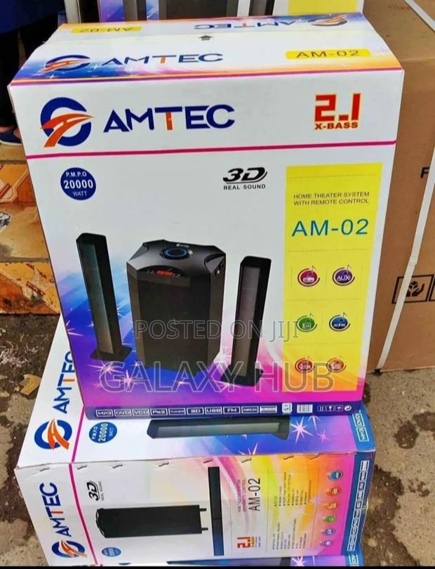 Amtec Am-02 2.1ch Multimedia Speaker Bt/Usb/Sd/Fm - Black