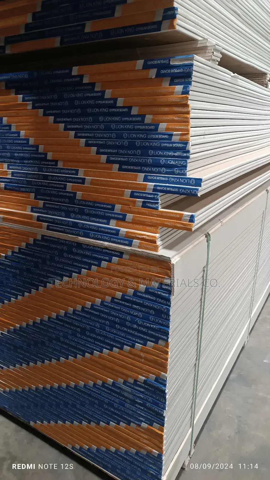 12mm Gypsum Board-12mm