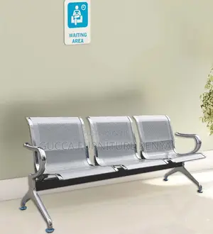3-Seat Waiting Room Chair - Airport Reception Bench
