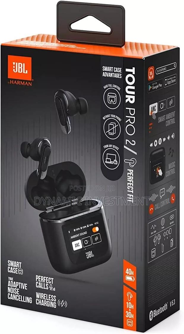 JBL Tour Pro 2 Noise-Canceling True Wireless in-Ear Earbuds - main view