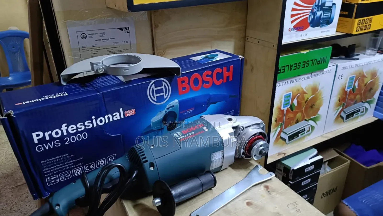 9" Bosch Grinder, Angle Grinder