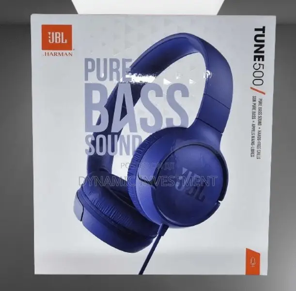 JBL TUNE 500 Wired on-Ear Headphones Pure Bass Sound