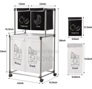 4 Compartment Laundry Sorter