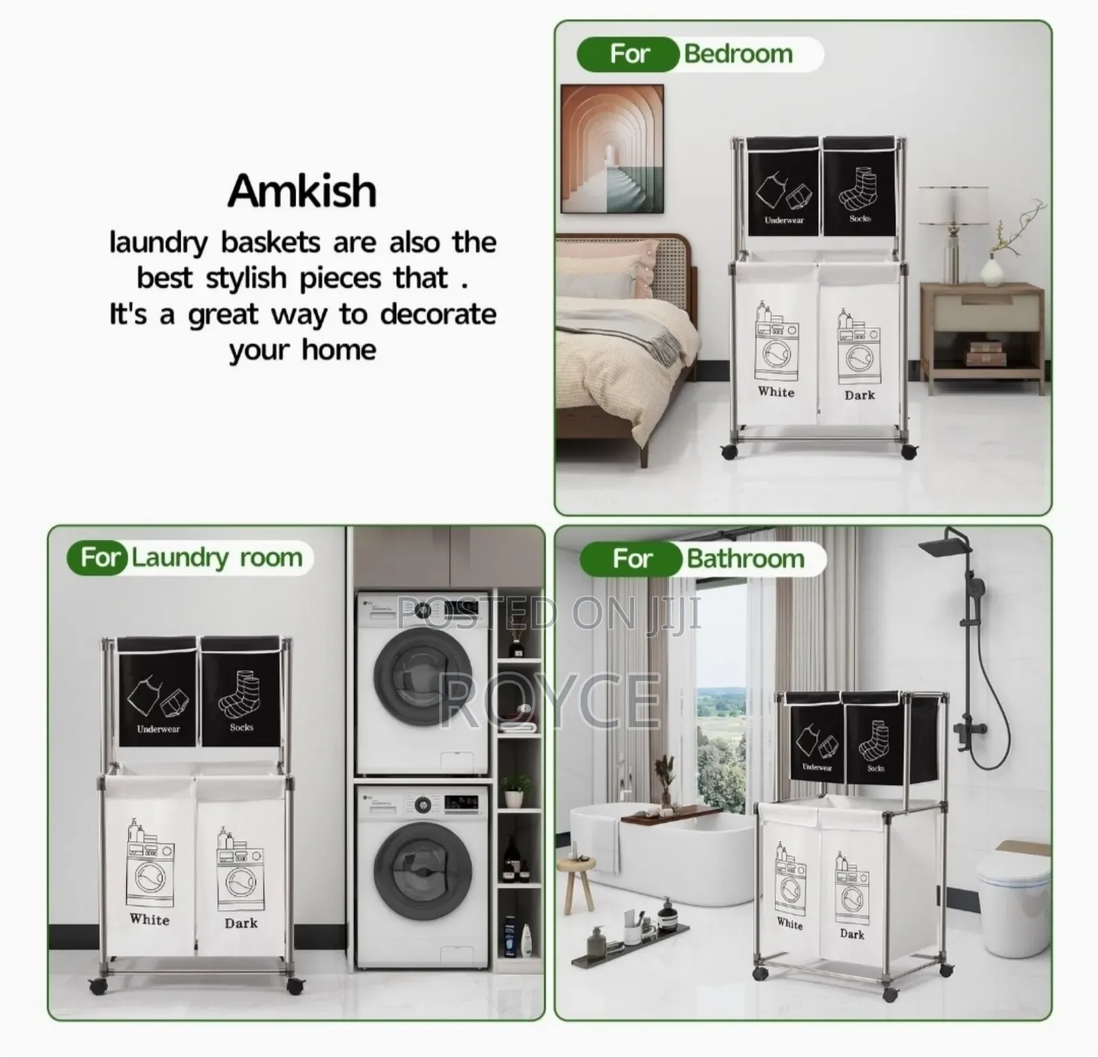 4 Compartment Laundry Sorter