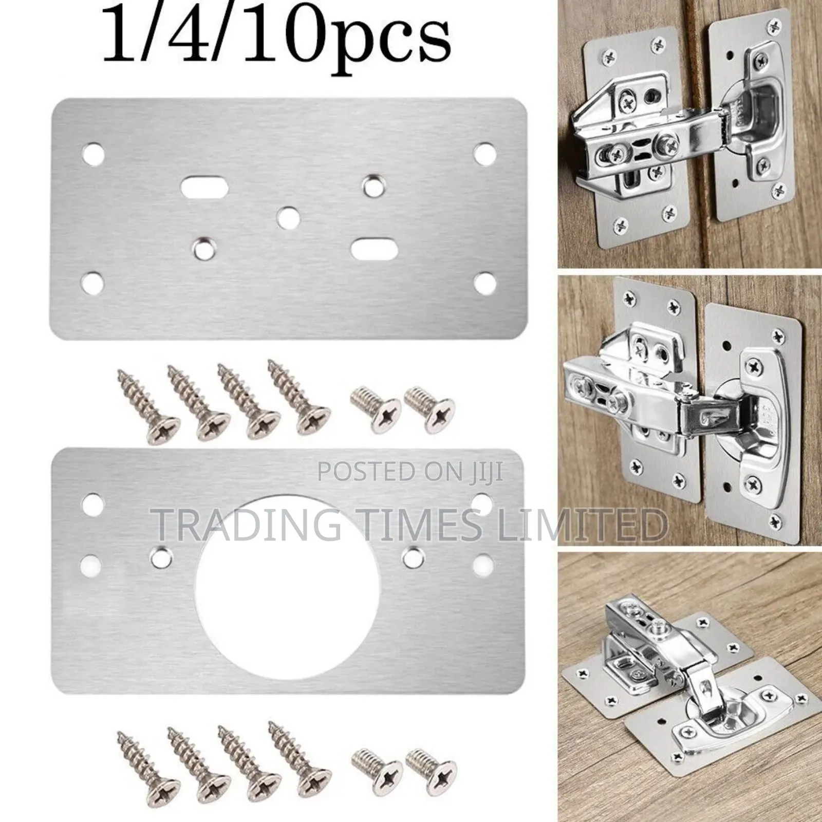 Stainless Repair Plate For Cabinet Hinges