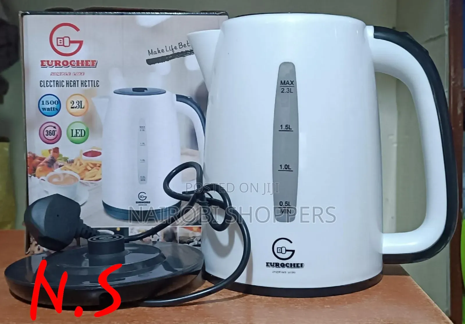 Eurochef 2.3litres Cordless Kettle