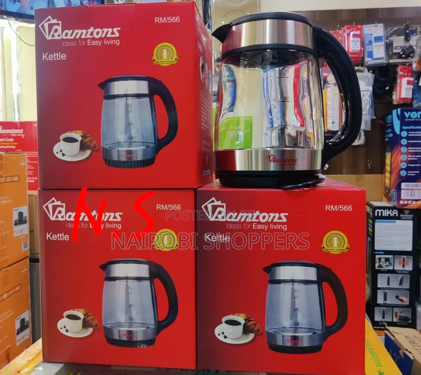 Ramtons Glass Jug 1.7litres