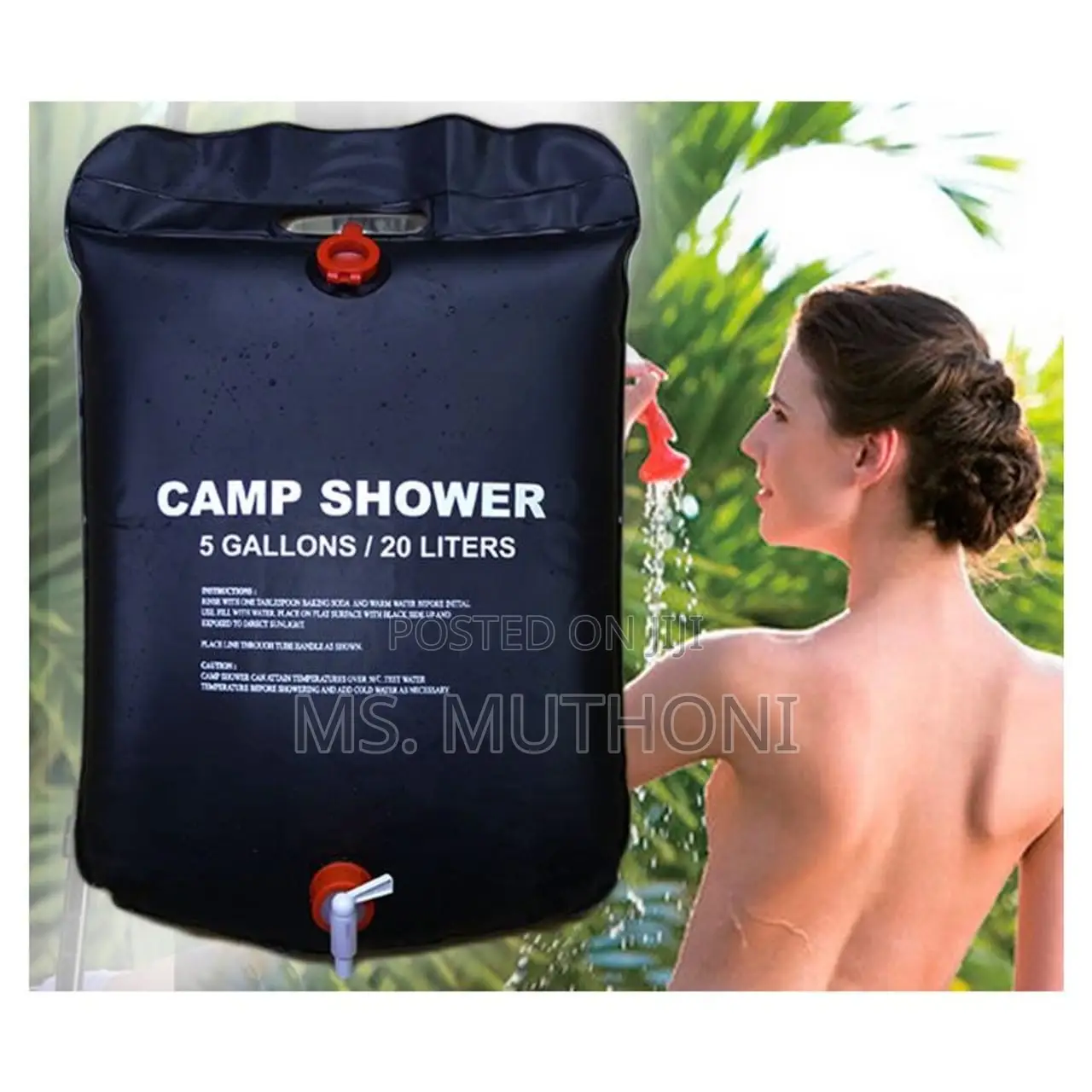 *20L Camp Shower Now Availablein Black Colour