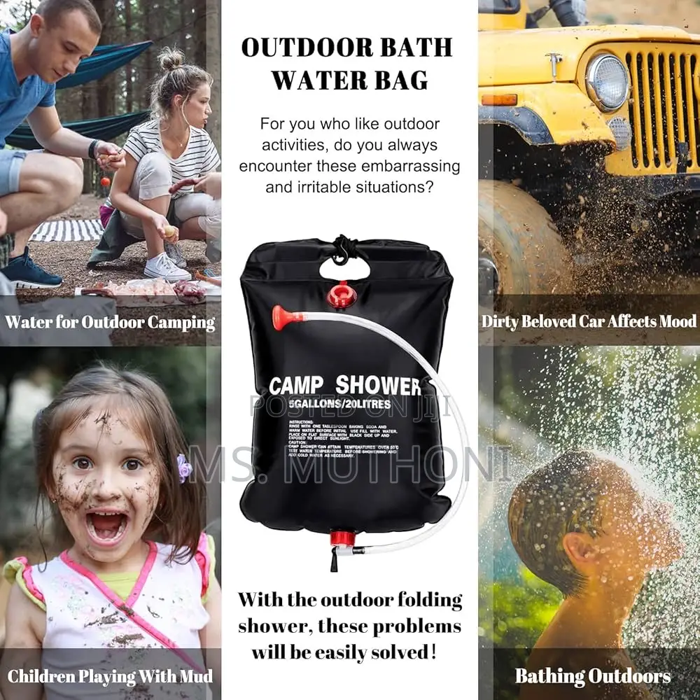 *20L Camp Shower Now Availablein Black Colour