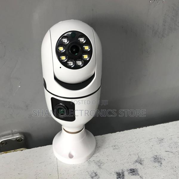 360 Degree Dual Lens CCTV Bulb Camera V380 2mp Wifi Bulb >