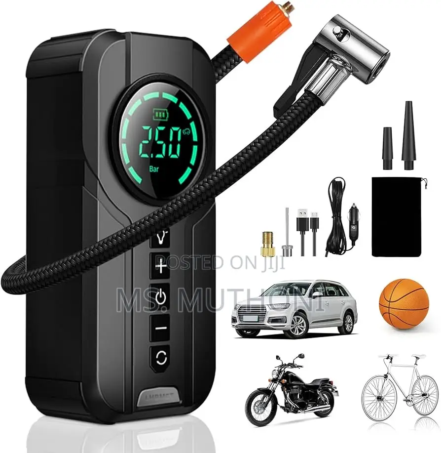 Car Cigar Lighter Powered Portable Smart Air Pump