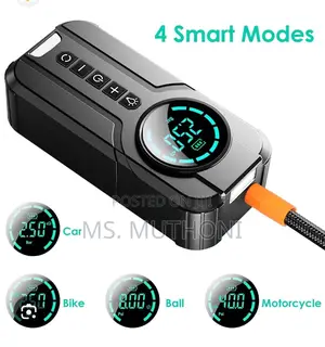 Car Cigar Lighter Powered Portable Smart Air Pump