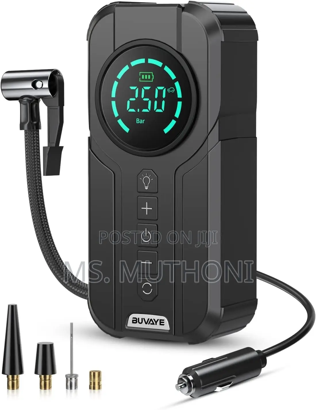 Car Cigar Lighter Powered Portable Smart Air Pump