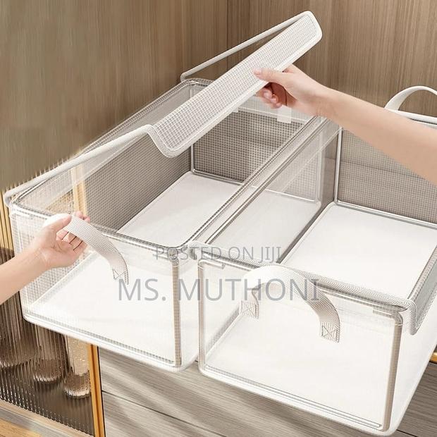 Thick Transparent Fabric Closet Organizer - thumbnail 3