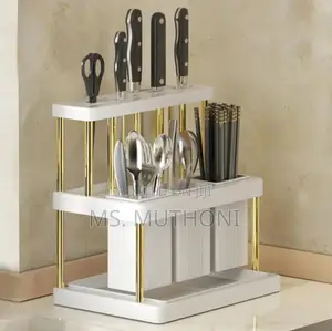 Knives N Chopstick Cage With 3 Spoon Slots