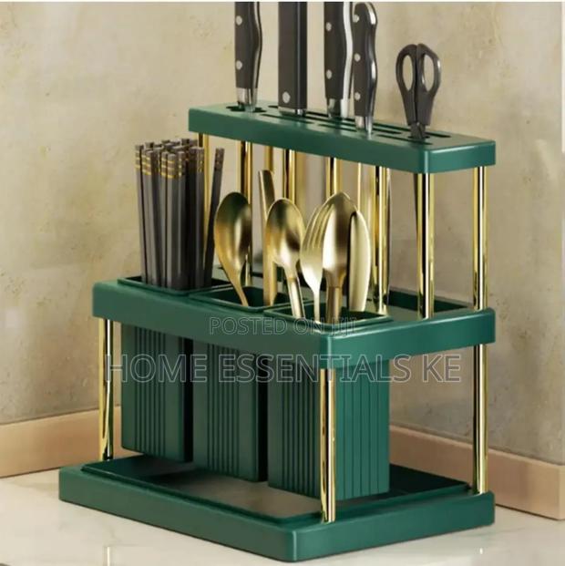 Knives N Chopstick Cage With 3 Spoon Slots
