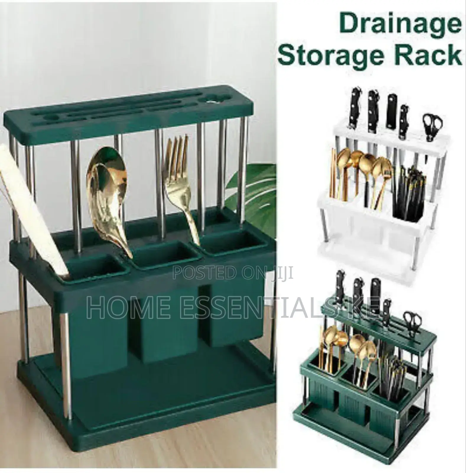 Knives N Chopstick Cage With 3 Spoon Slots