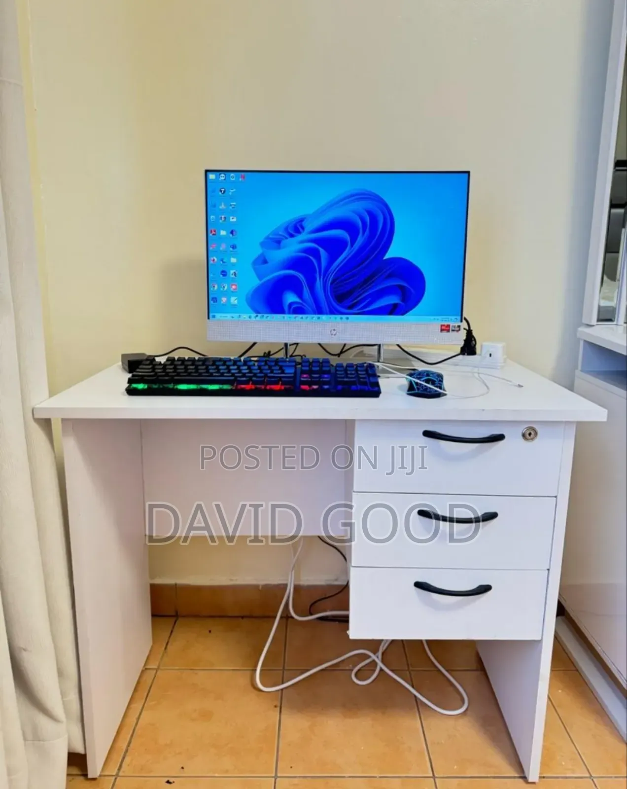 Office Table With Three Drawers