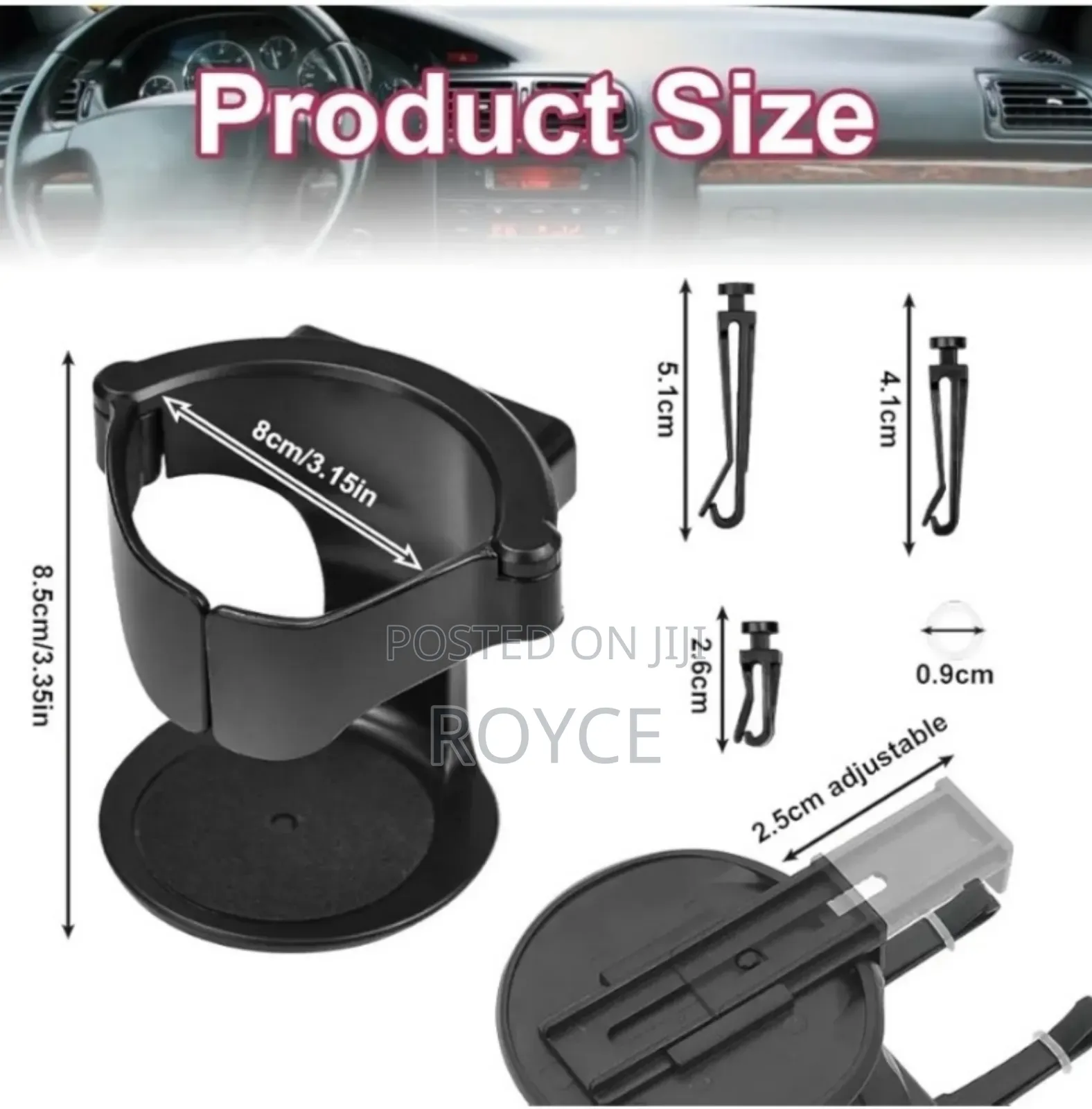 Car Cup Holder-1kg Capacity