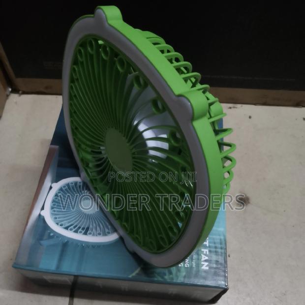 Portable Mini Fan With a Glowing Ring Light