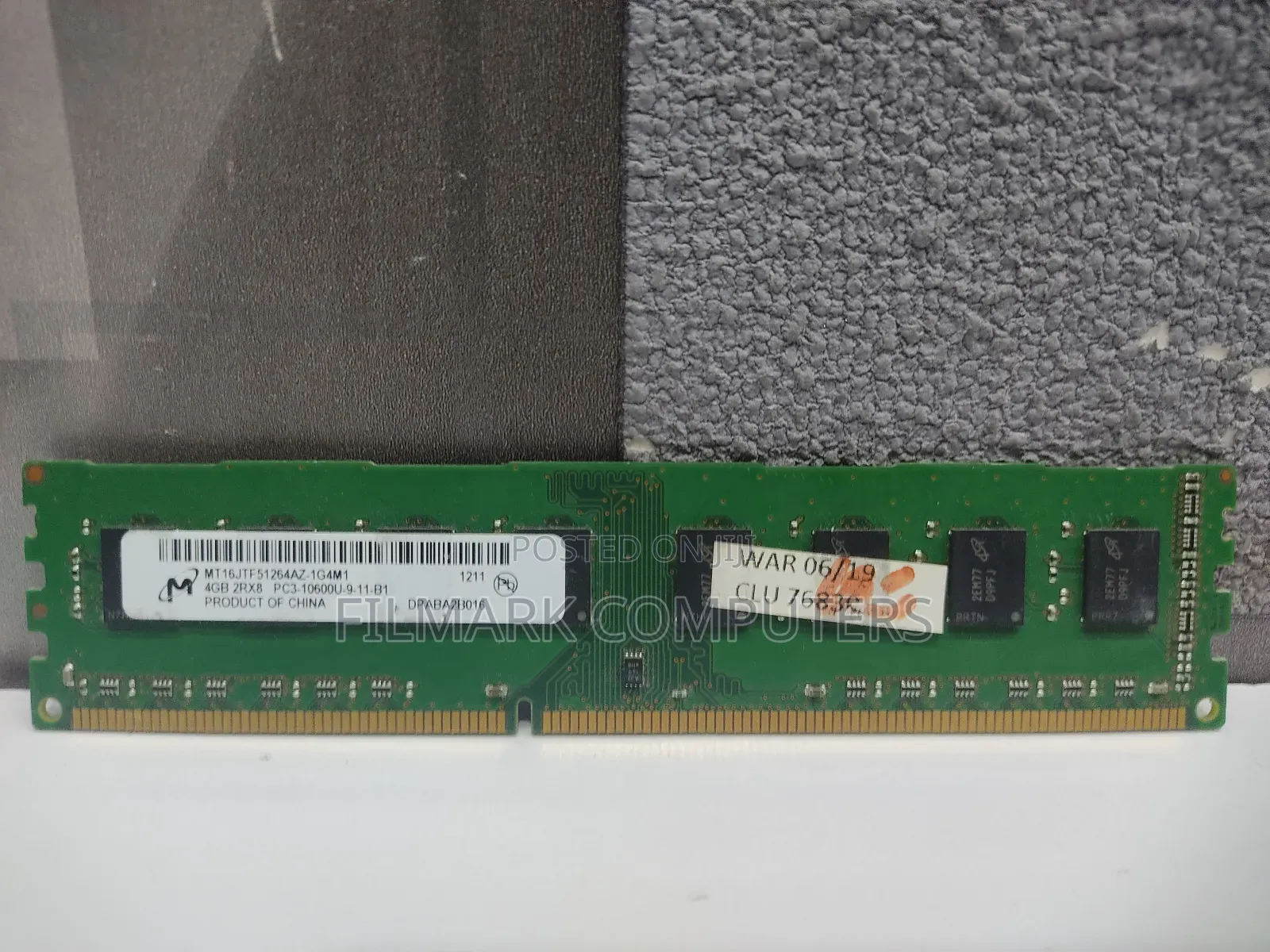 Micron 4GB 2RX8 PC310600U911B1 Desktop Ram in Nairobi Central