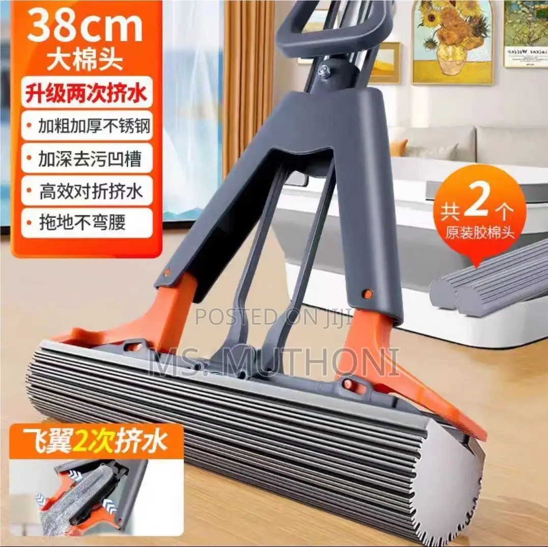 38cm X110cm Self Wringing Soaking Sponge Mop