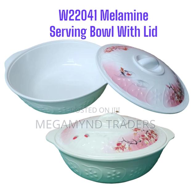 Melamine Serving Bowl/Serving Dish With Lid - main view